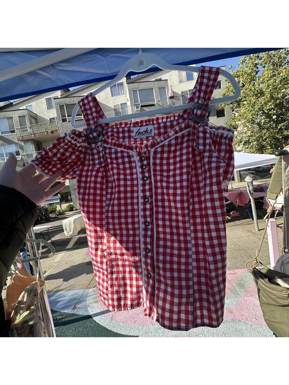 Women's gingham top